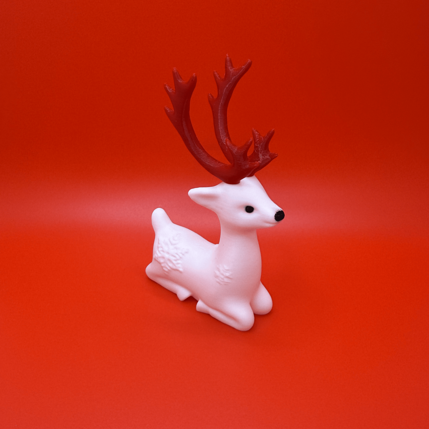 Rentier Set 3er – Weihnachtliche Deko - Snowflake Reindeer – Weihnachtsdeko Figur – Winter Tischdeko & Xmas Dekoration für Zuhause