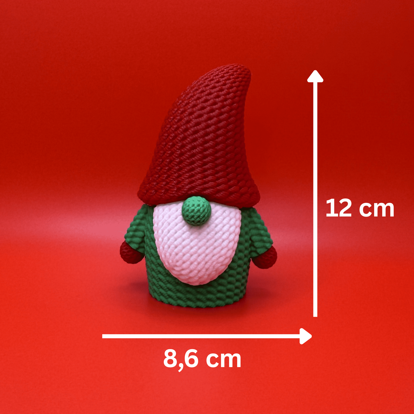 Santa Gonk Weihnachtsfigur – Christmas Gnome Deko – Winter Tischdeko Figur – niedlicher Weihnachtswichtel für Xmas Dekoration