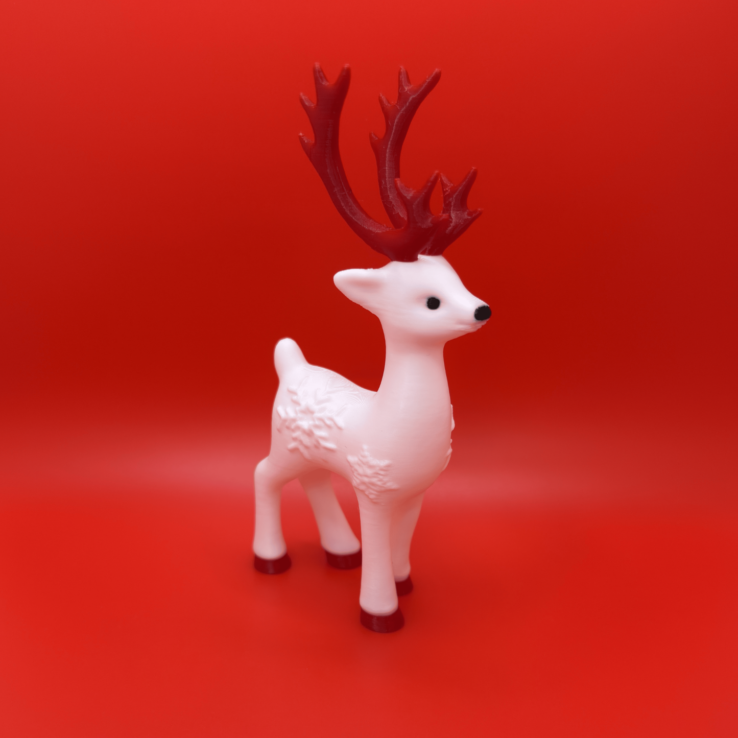 Rentier Set 3er – Weihnachtliche Deko - Snowflake Reindeer – Weihnachtsdeko Figur – Winter Tischdeko & Xmas Dekoration für Zuhause