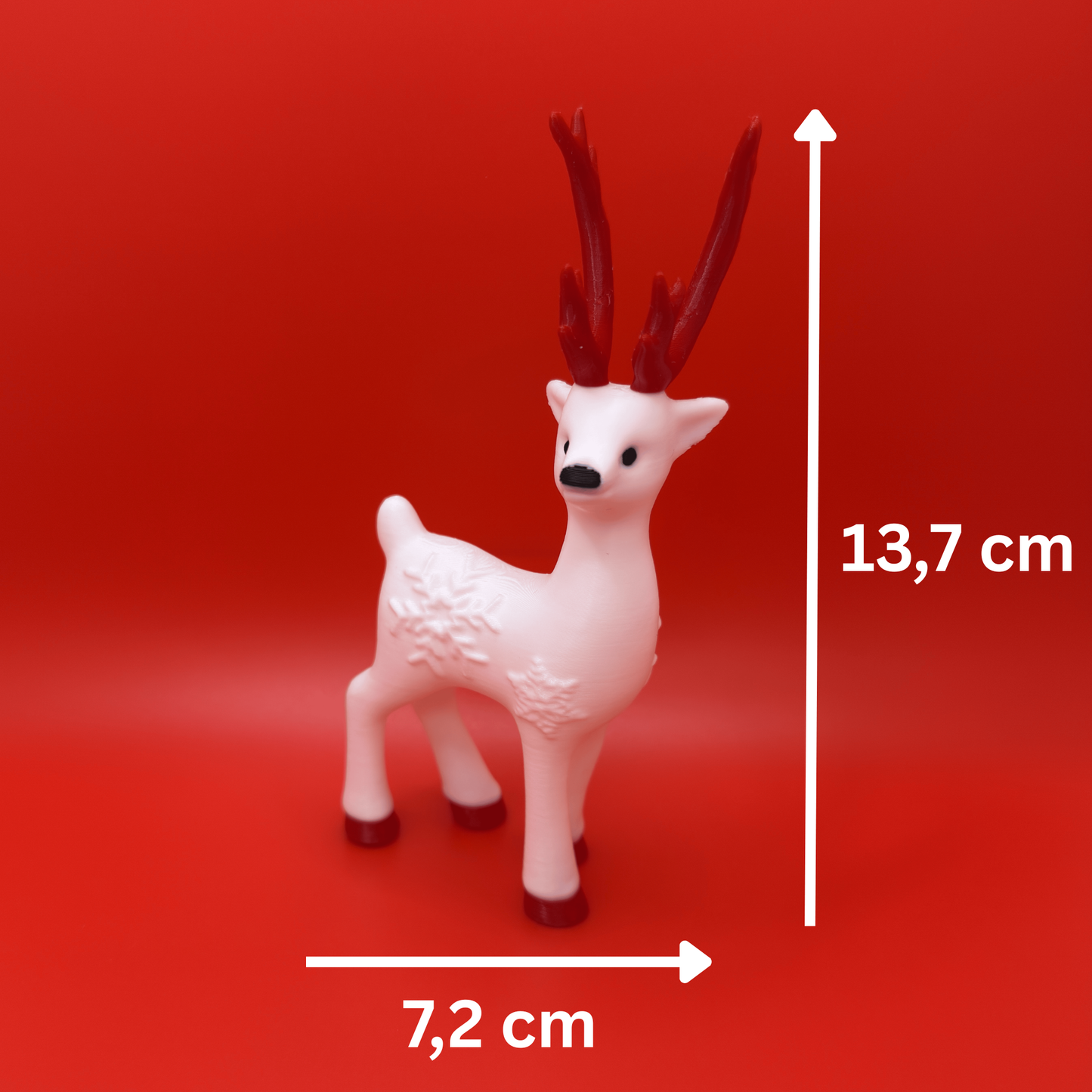 Rentier Set 3er – Weihnachtliche Deko - Snowflake Reindeer – Weihnachtsdeko Figur – Winter Tischdeko & Xmas Dekoration für Zuhause