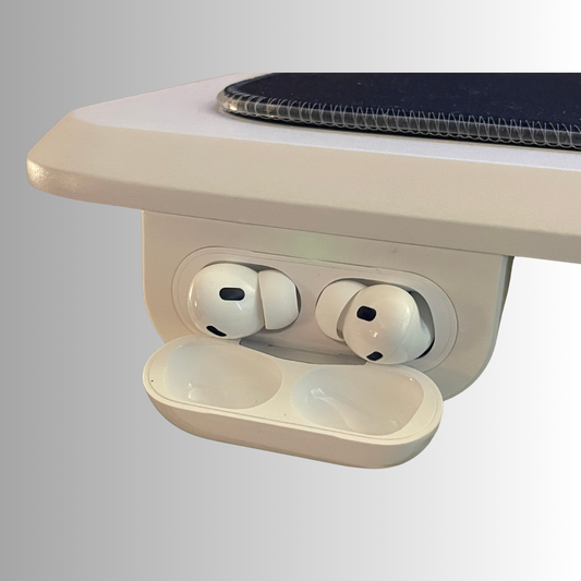 AirPods Ladestation Untertisch Halter – Schreibtisch Halterung für AirPods Pro 1/2/3/4 & AirPods 1/2/3