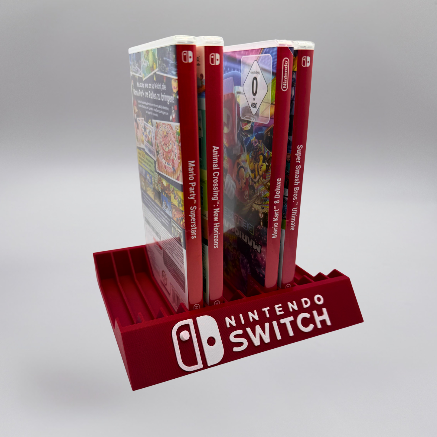Spielehalter für Nintendo Switch – Organizer & Stand – stylischer Game-Display
